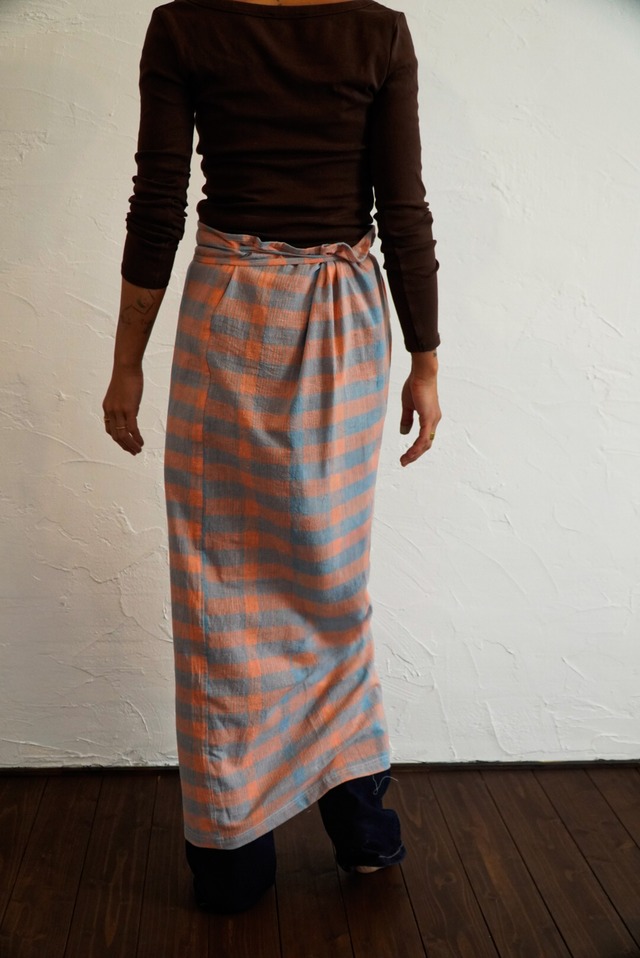 Organic Handloom Wrap Skirt — Kutch Check