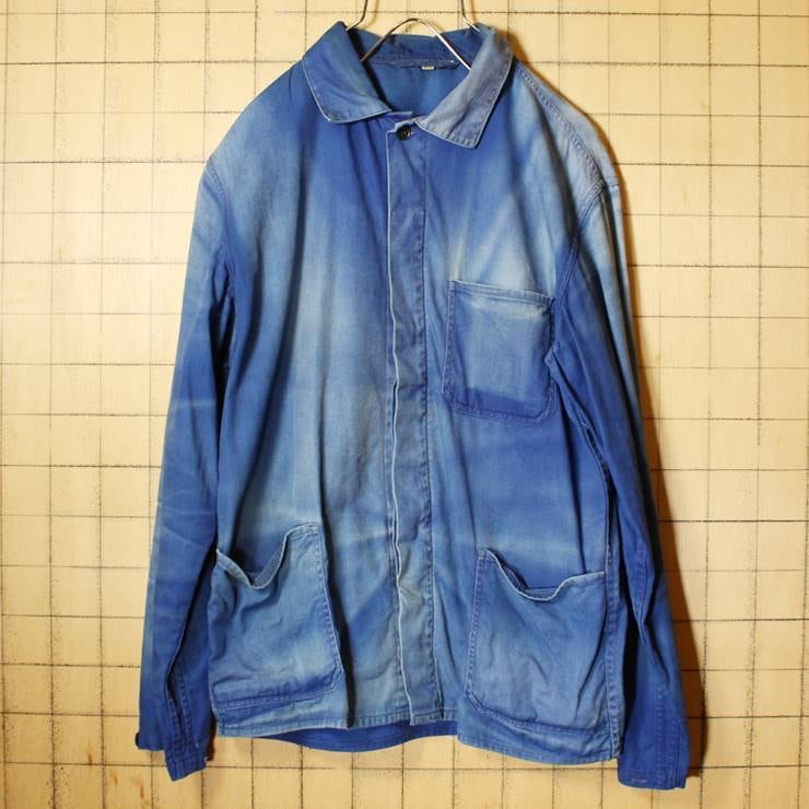 60s-70s ドイツ軍 vintage work jacket カバーオール