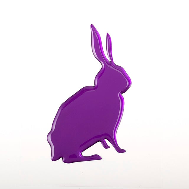 むらさきうさぎ 京都府京都市の祇園の八坂神社の迎えにある紫色のうさぎちゃん