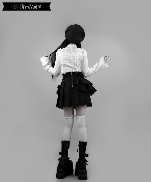 魅了のアシメミニスカート【Black】