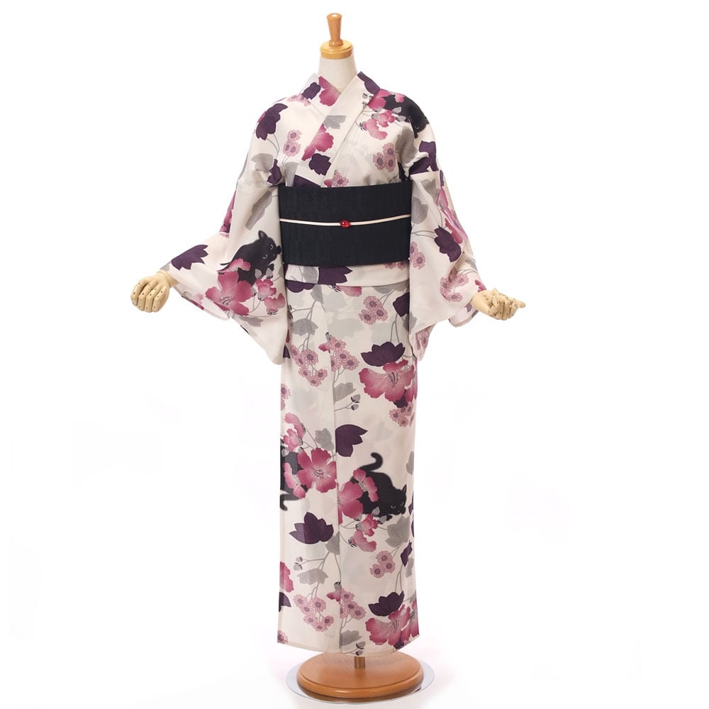きもの山喜】浴衣 レディース 撫松庵 ブランド 単品 東レ セオ
