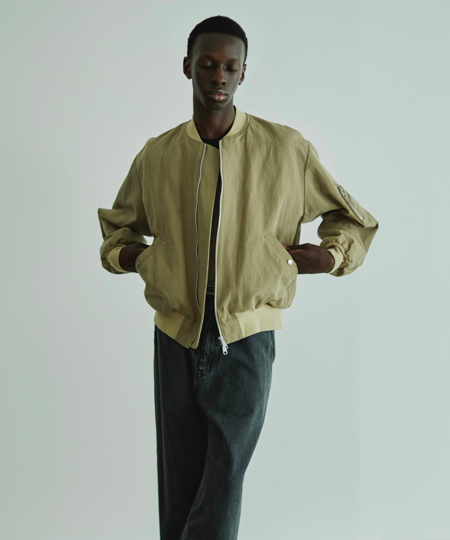 MATSUFUJI / M261-0102 / CL FLIGHT JACKET (SAND) | AfterSchool