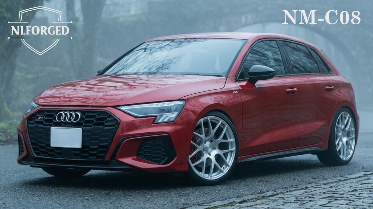 18インチ モノブロック 鍛造ホイール 4本セット シルバー NM-C08