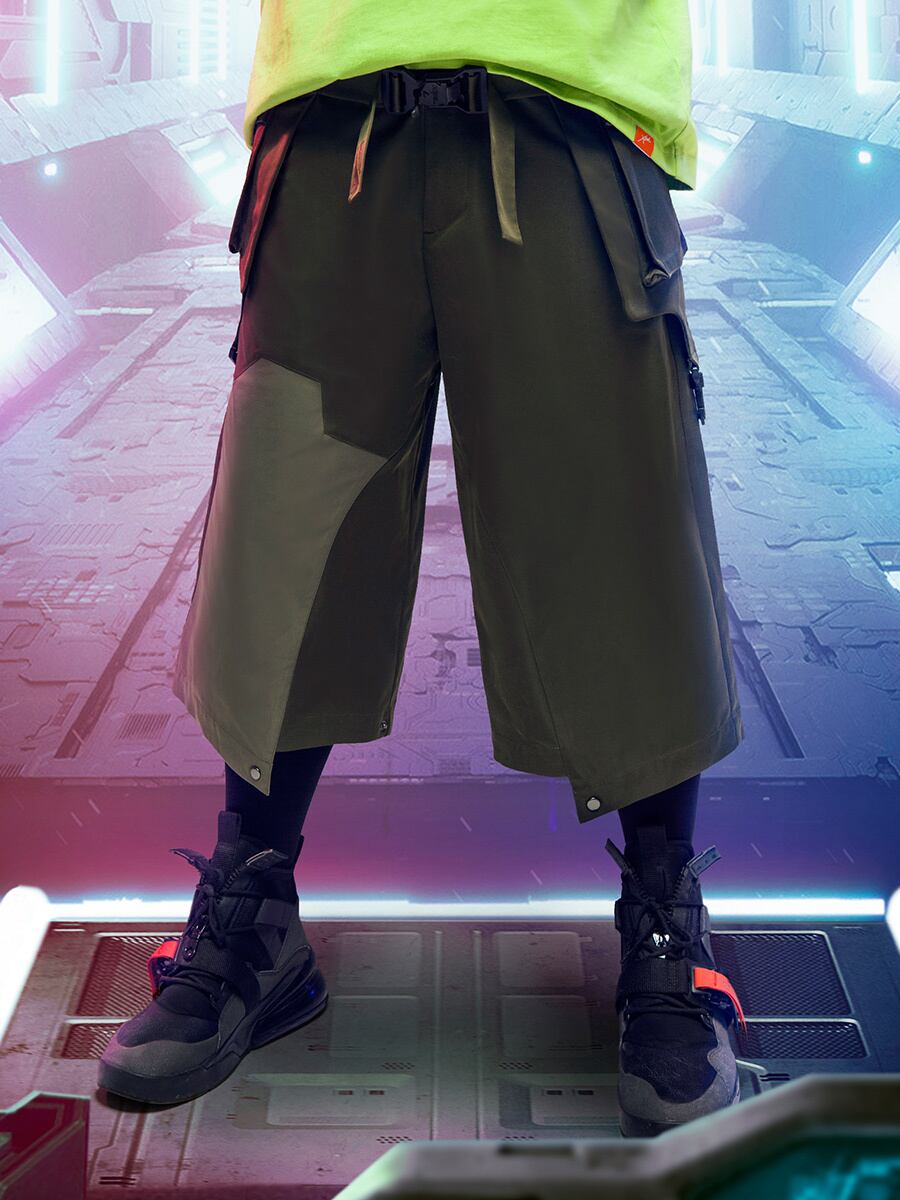 不作悪「武士」クロップドハカマパンツ | テックウェア専門店 AHAMKARA