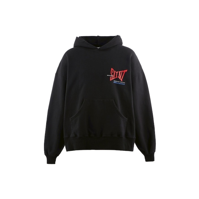 【SAINT Mxxxxxx】SM-HR1-0000-051/HOODIE/RIBON SAINT/BLACK
