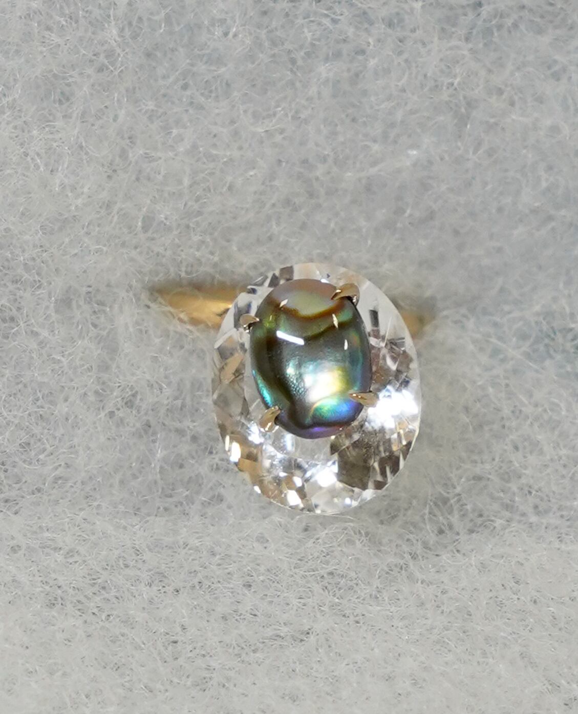 (SV)Thalatta Earcuff( Quartz×Seashell Quartz)