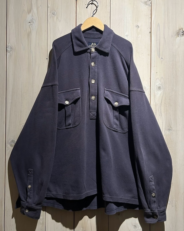 【a.k.a.C.a.k.a vintage】“Willis & Geiger” Good Fade Sweat Half Button Shirt