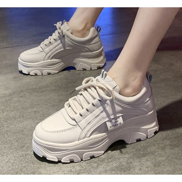 スニーカー レディース レディーススニーカー ダッドスニーカー 厚底 ベーシック カジュアル 履きやすい 走れる 歩きやすい 痛くない 疲れにくい 秋 シューズ シンプル スニーカー レディース Leaflower 001 リーフラワー レディースファッション専門店