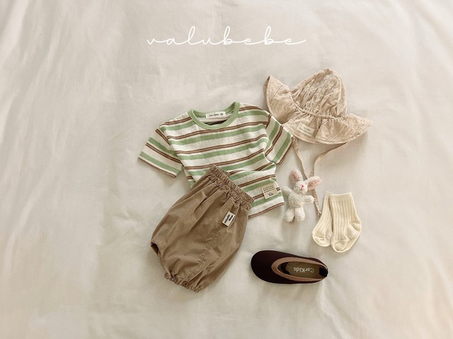 《予約》送料無料【valu bebe】Breeze Stripe Tee