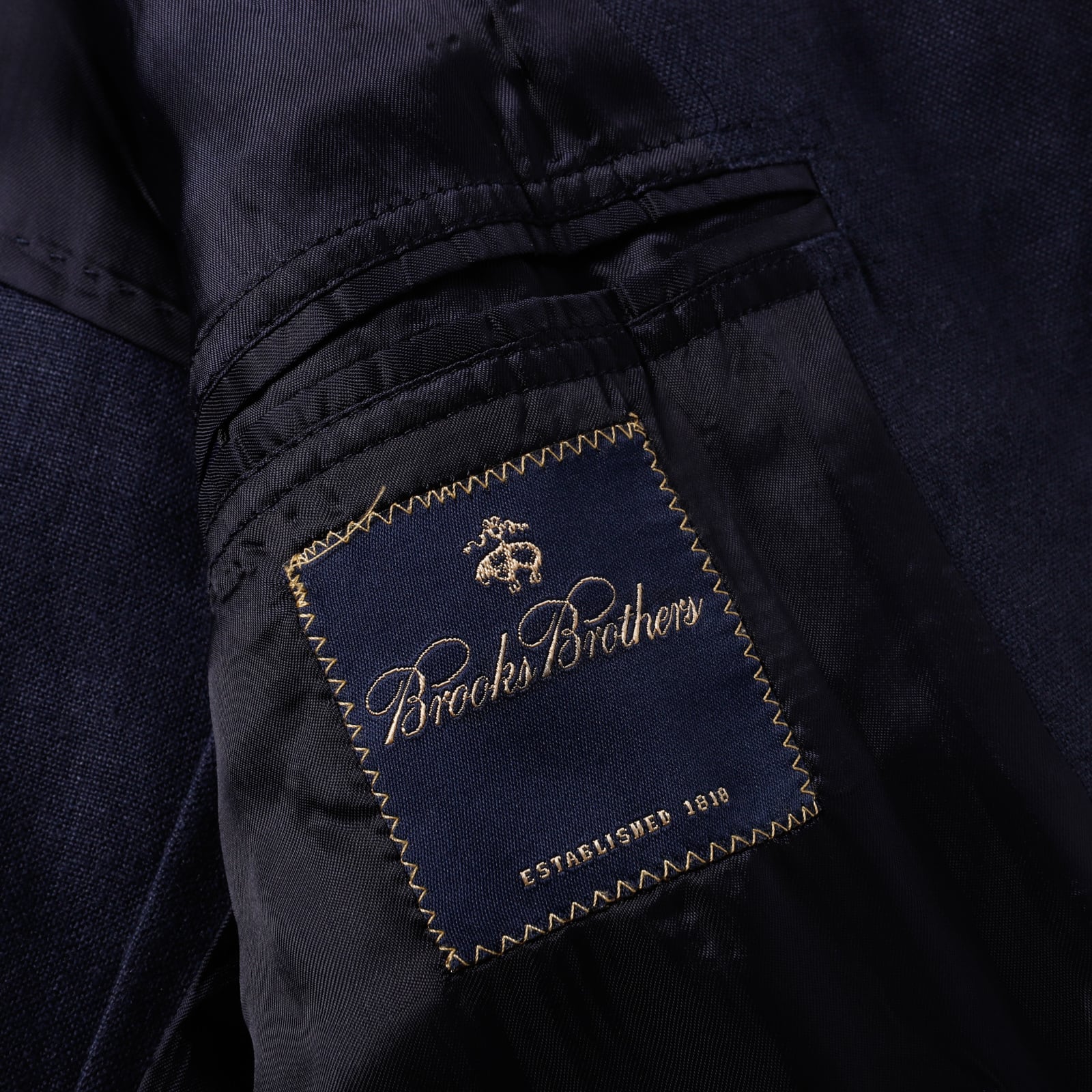 極美品】BROOKS BROTHERS special linen Jacket navy blazer about