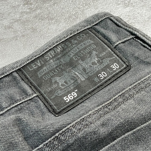 【W30 L30】 usa levi's 先染ブラック リーバイス 569 詳細写真4