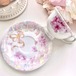 【即納】さくら咲く…♡リボンとツィードで春を詰め込んだ ティーカップアンドソーサー コーヒーカップ