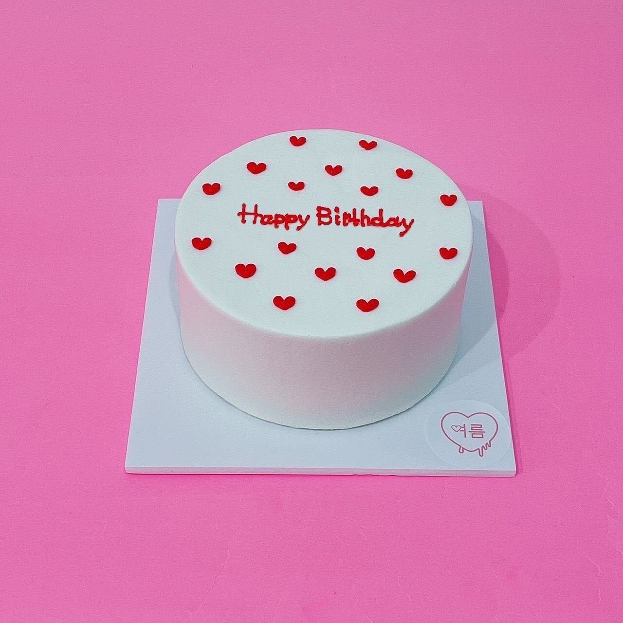 【配送】heart dot cake