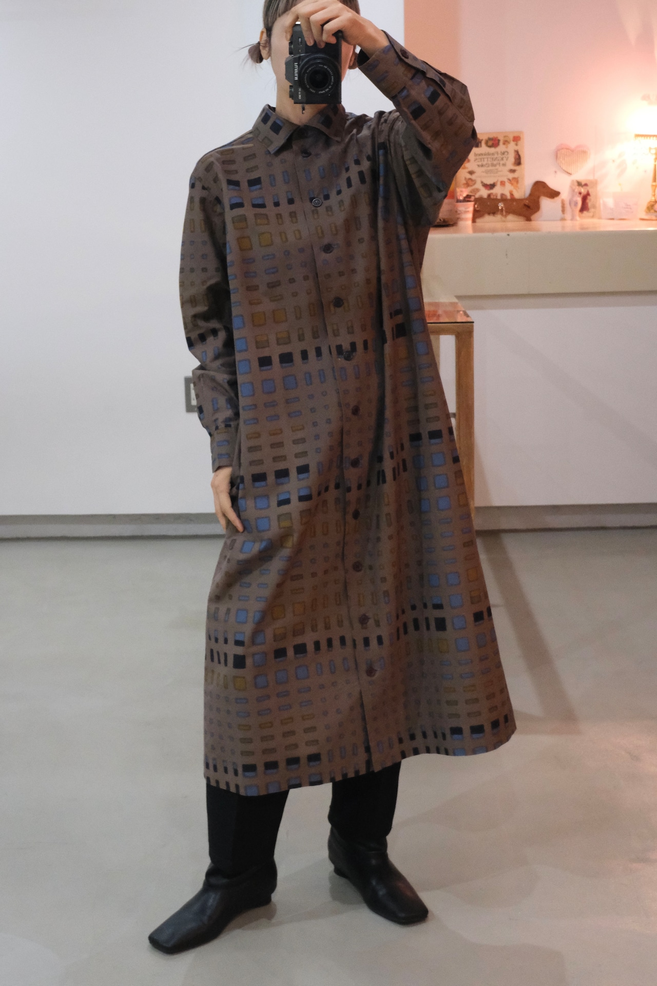 Marimekko color cube shirt dress