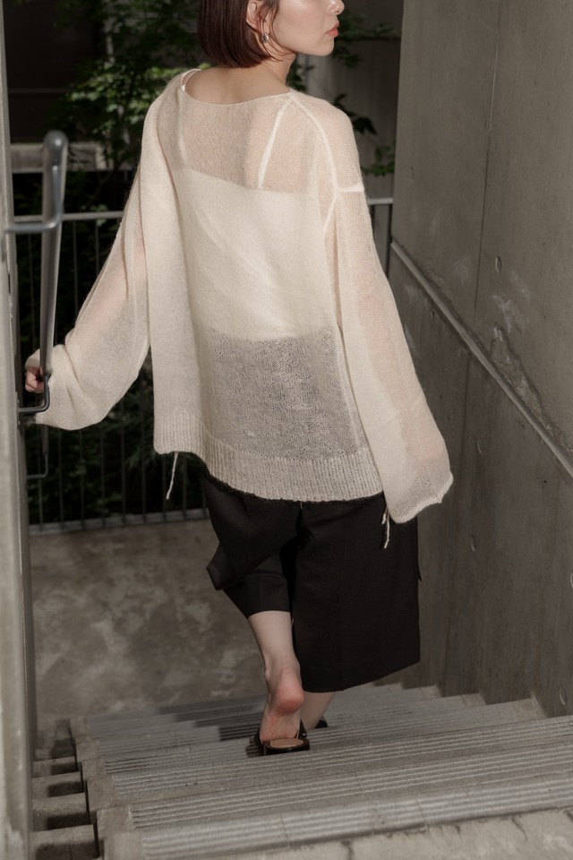 sheer mohair knit(white)ご注文から1週間前後で発送