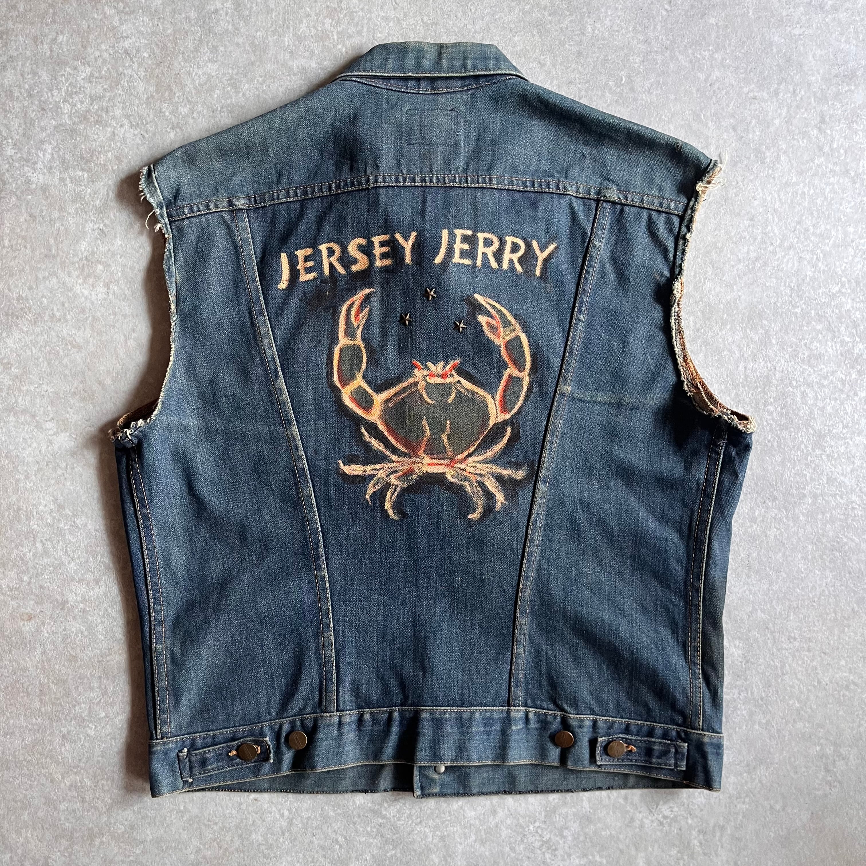 1970s MAVERICK Cutt‐Off Denim Vest 44 Made in USA H196