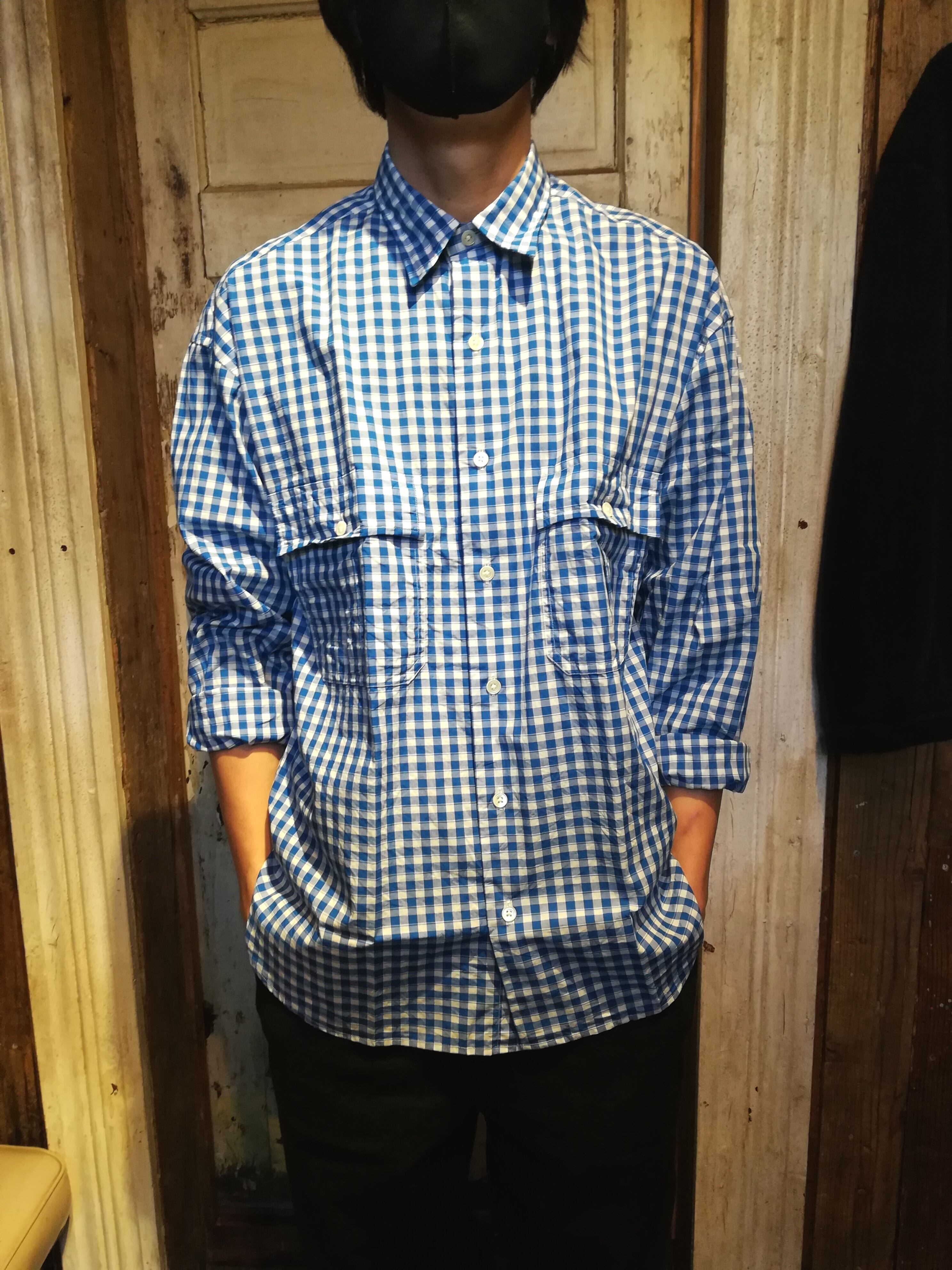 Porter Classic (ポータークラシック) ROLL UP GINGHAM CHECK SHIRT