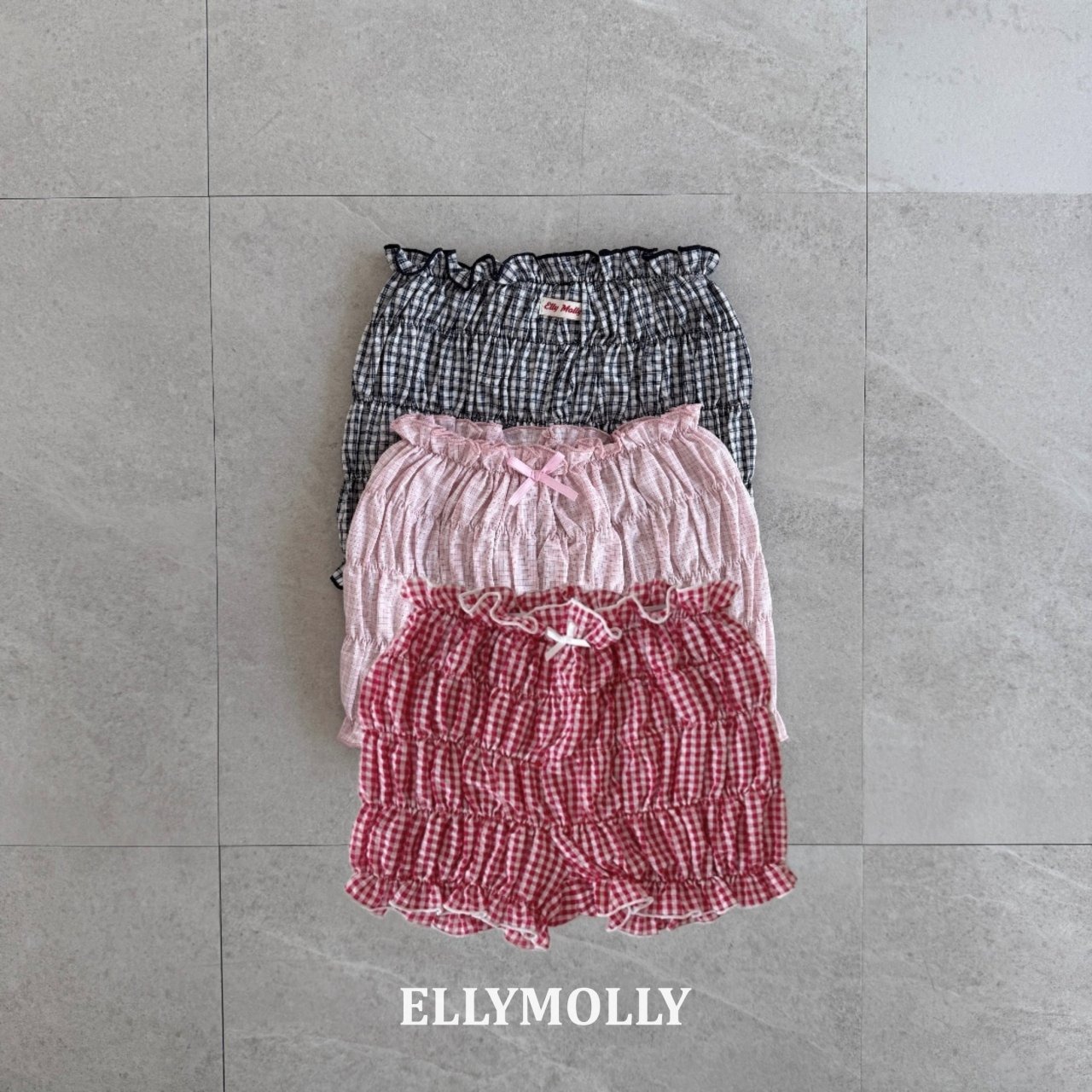 [ELLYMOLLY] Pippi Pleated Pants / [엘리몰리] 삐삐주름팬츠
