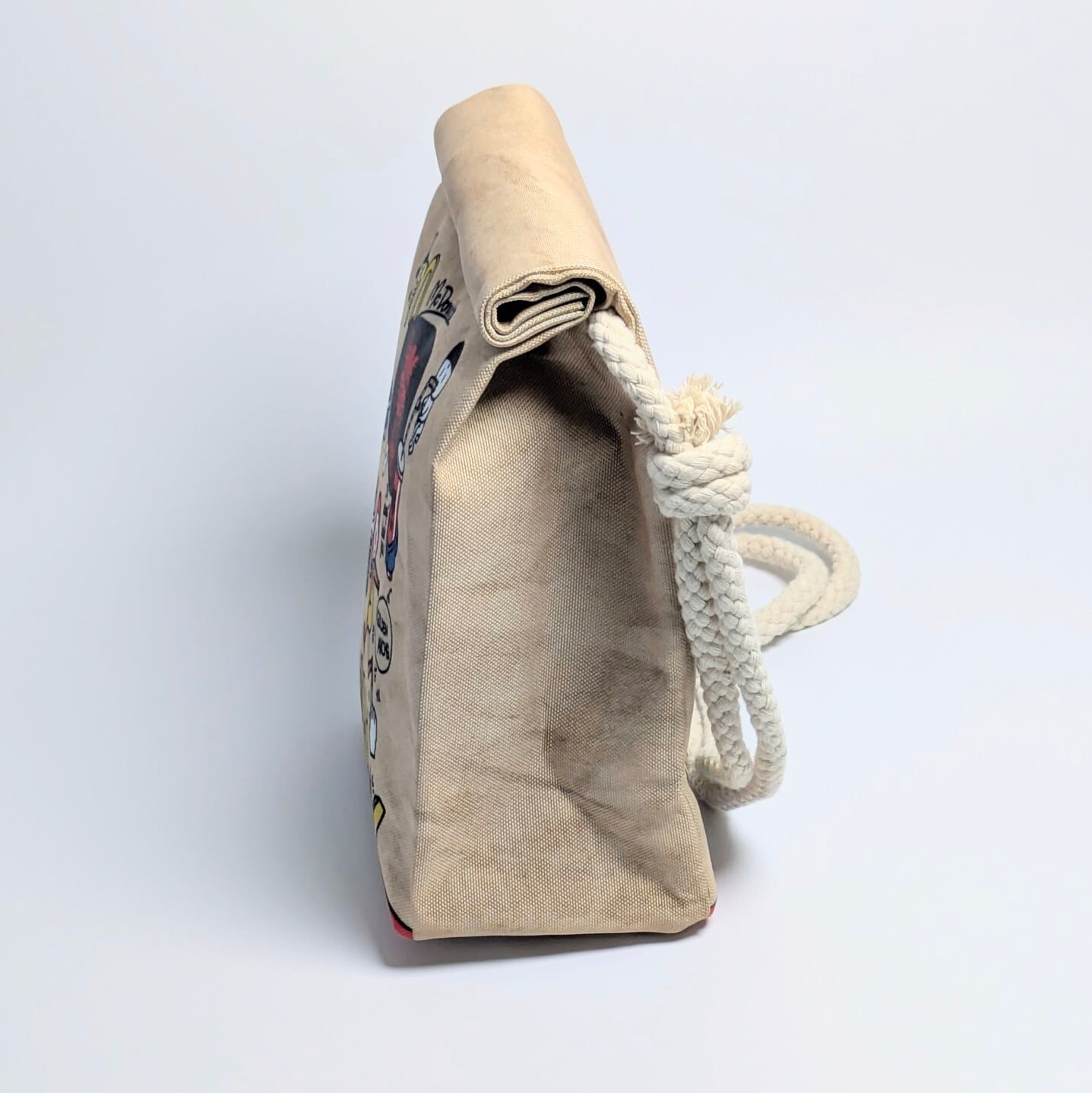 【 McDonald's(マクドナルド ) 】『 I am on diet. 』ロープショルダーバッグ*紙袋風 / Food Bag 〚アメリカン雑貨 アメトイ〛