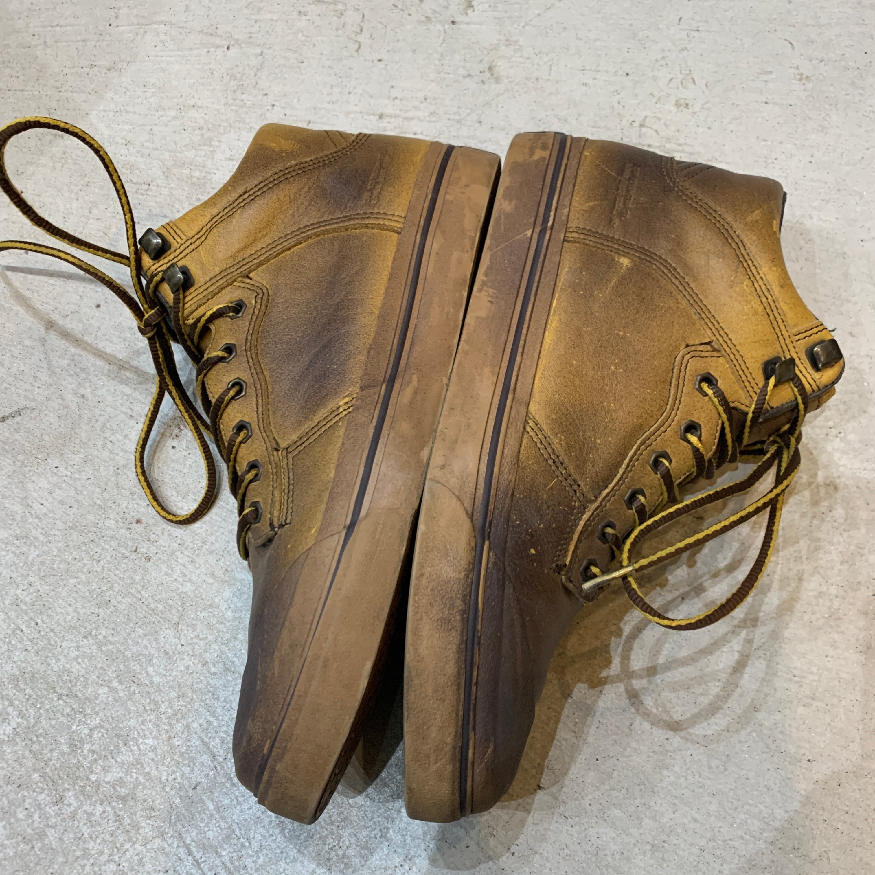 ALIFE エーライフ レザーハイカットスニーカー 茶系 27.5cm | 古着屋 Uan