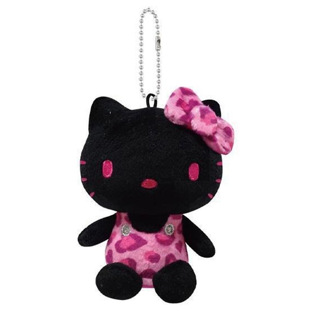 サンリオ ハローキティヒョウ柄BCマスコット（ブラック）(9802845)