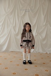 韓国子供服 / 26Autumn / 〖取寄〗Melikey /カンカンラブミースカート / 女子服 *XS~JM*