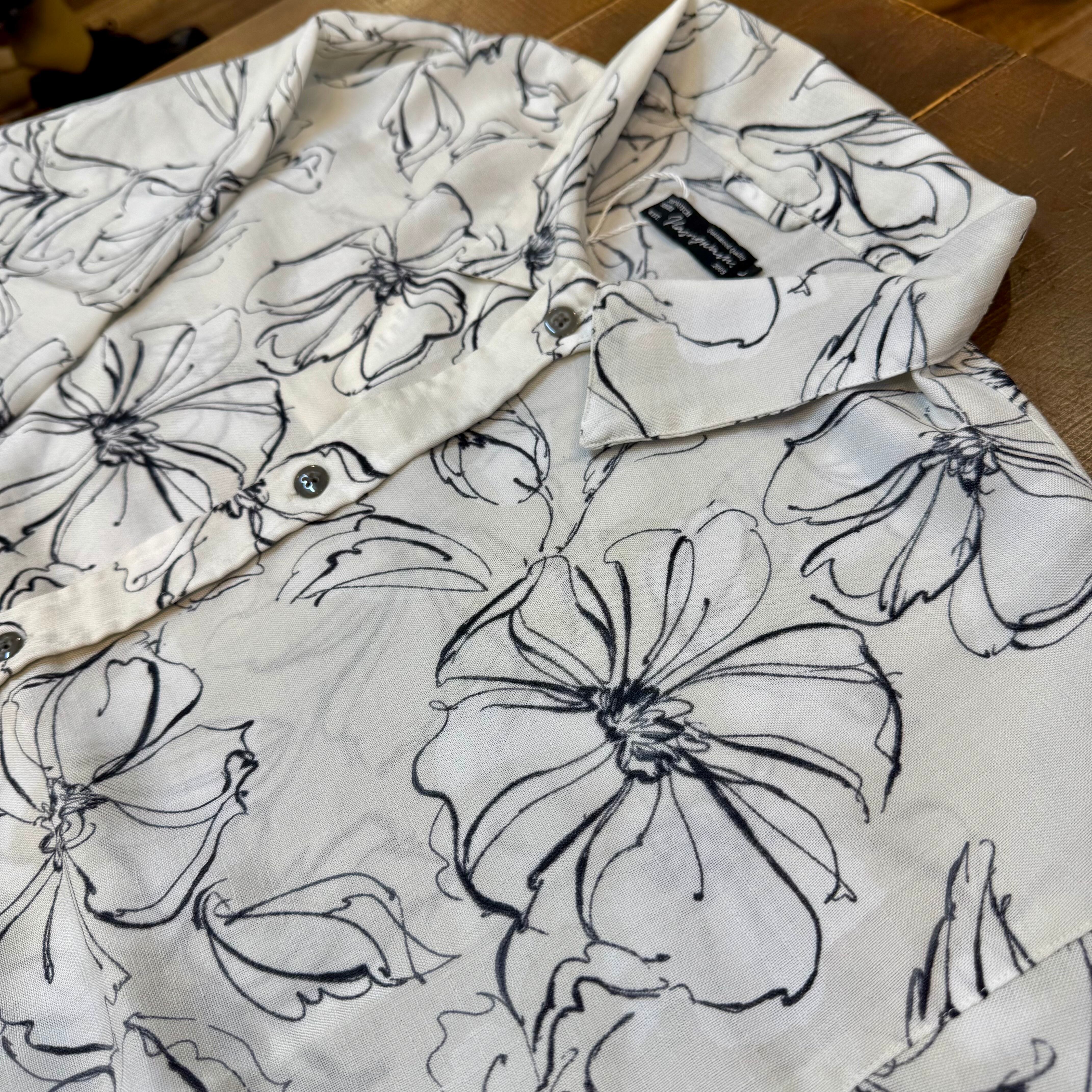 25AW Nasngwam. ナスングワム / FLOWER JACKET　白 Nasngwam. ナスングワム / VAGUE FLOWER JACKET ヴェイグ