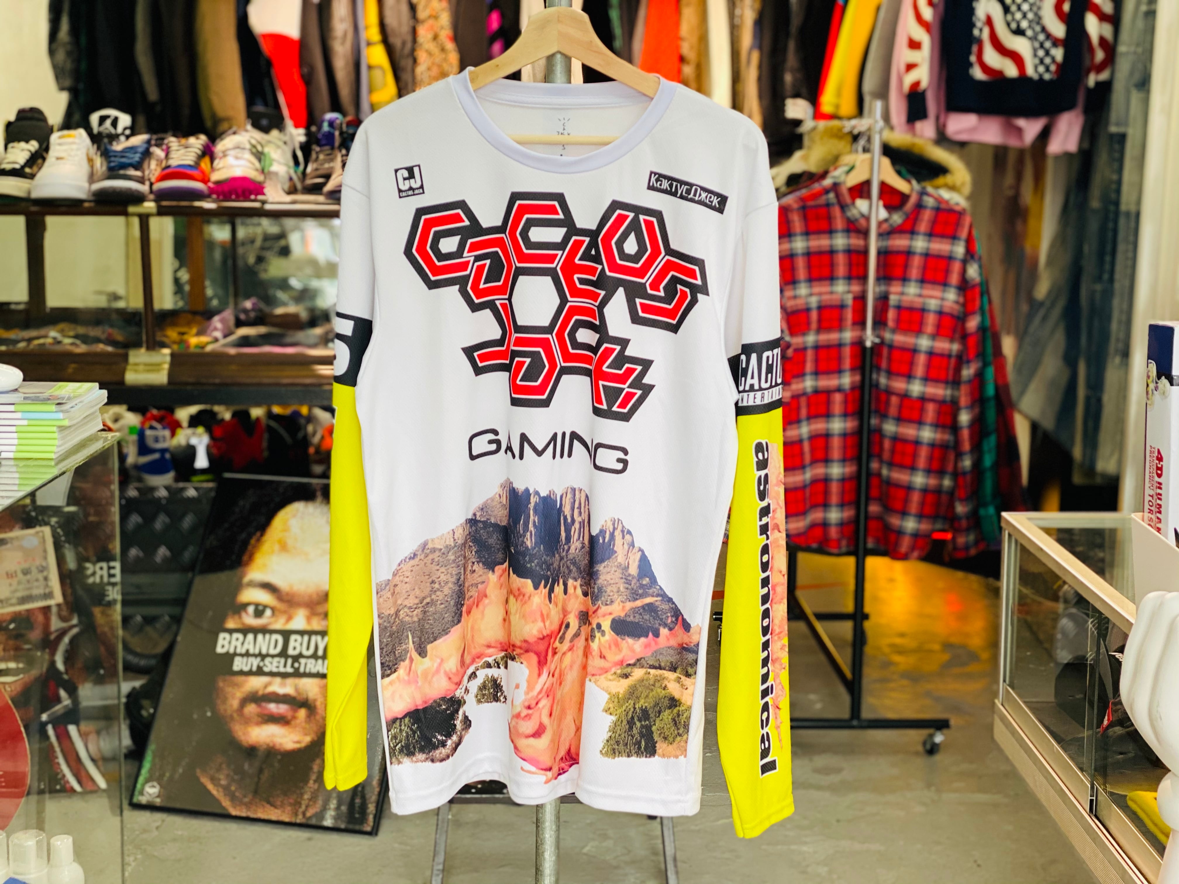 TRAVIS SCOTT CACTUS JACK × FORTNITE CJ GAMING 2 L/S JERSEY WHITE 