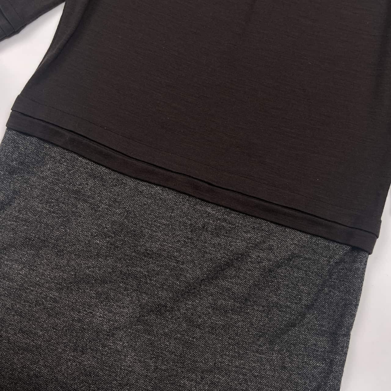 J.PRESS ジェイプレス 七分袖 ウール ワンピース 9/バイカラー レディース