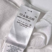 POLO RALPH LAUREN ポロ ラルフローレン CUSTOM FIT 半袖 Tシャツ L/ホワイト×ブラック メンズ