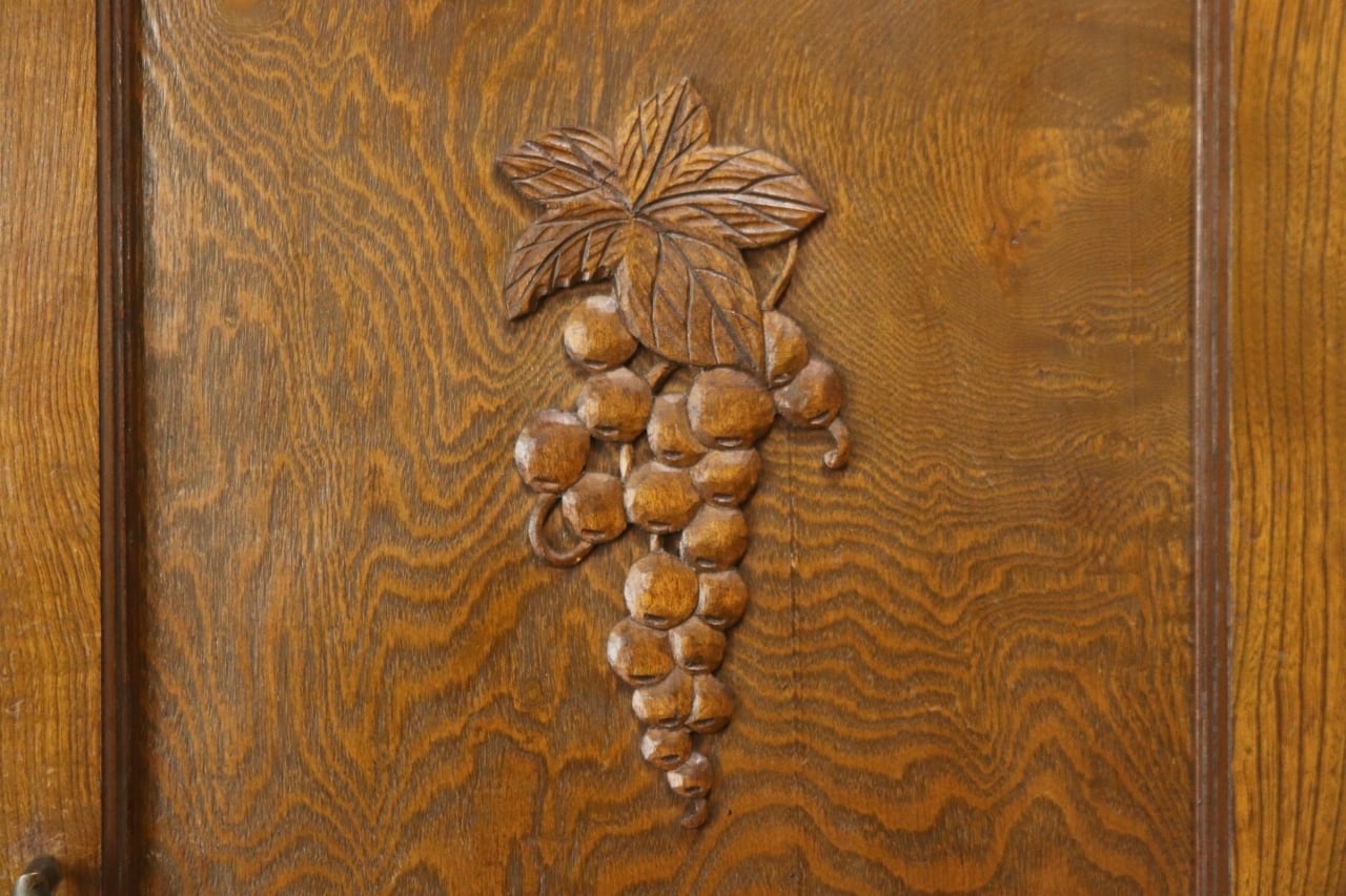 レトロ キャビネット 戸棚 本箱 収納 ラック 引き出し 抽斗 2杯 木製