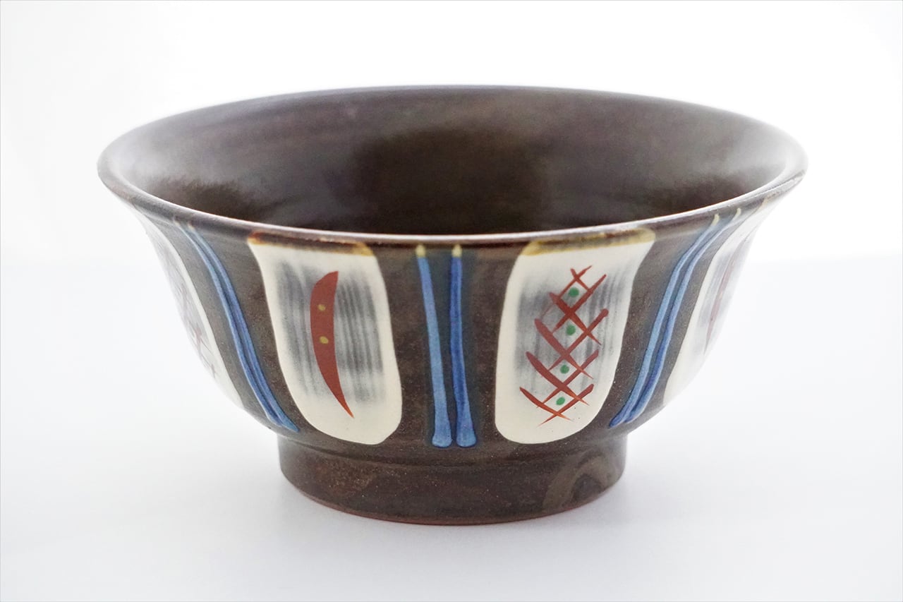 そばマカイ 赤絵刷毛目