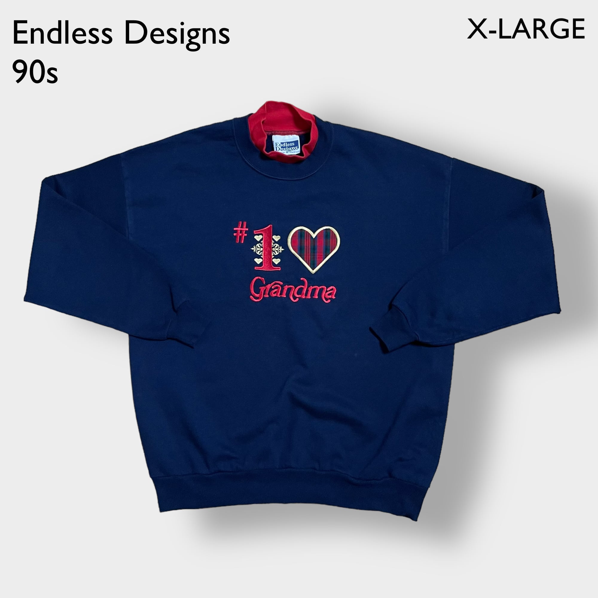 Endless Designs】90s USA製 スウェットシャツ トレーナー カワイイ系