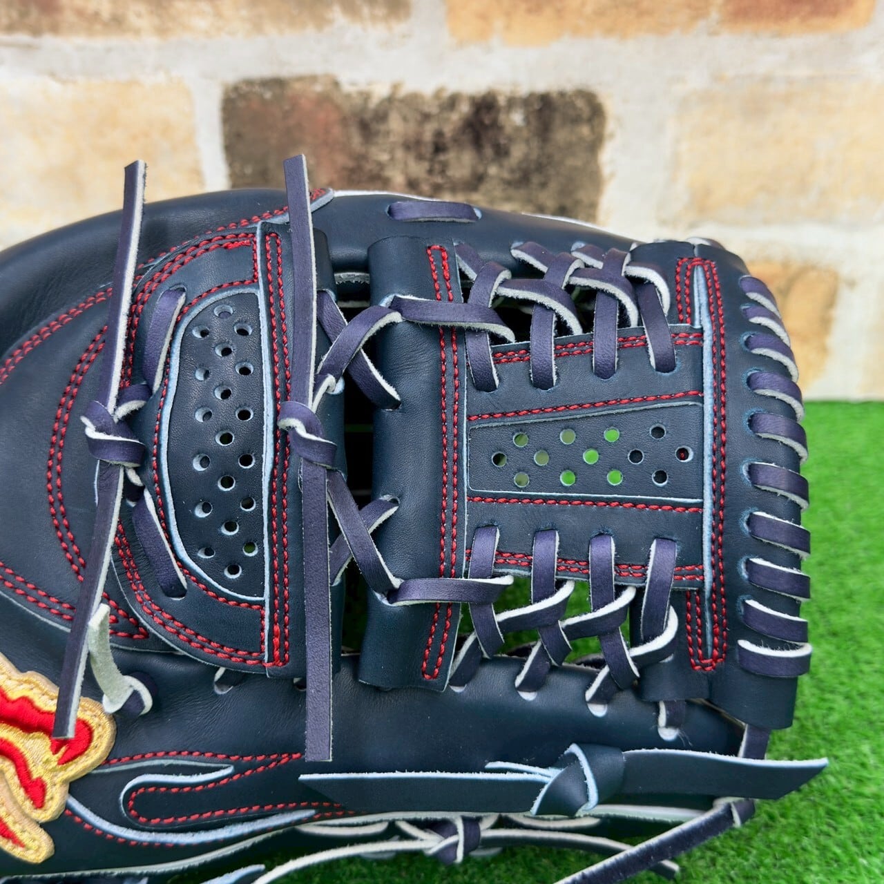 限定】glove studio RYU 硬式グローブ KAN型 投手用 Mブラック 高校