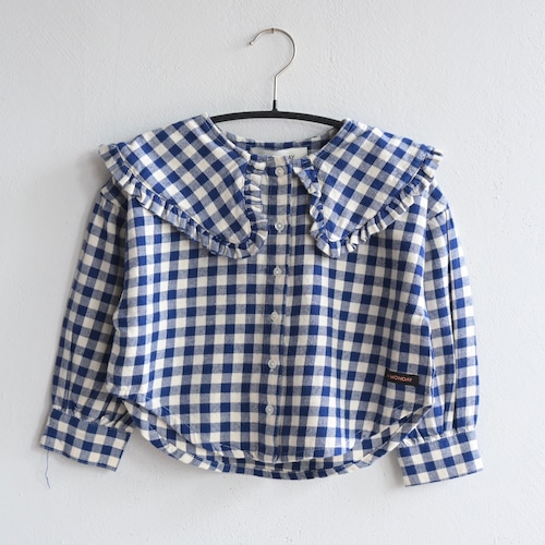 《A MONDAY 2023AW》Bertine Shirt / Estate Blue Check