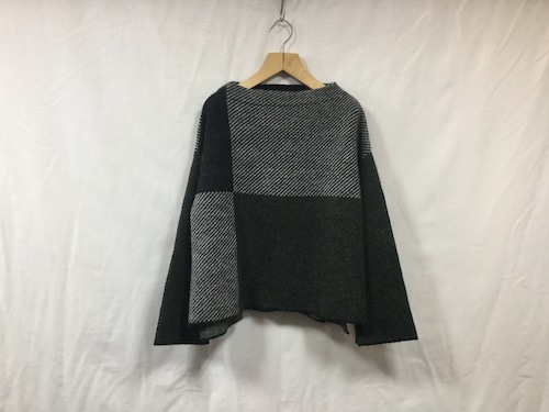Women’s L’ANIT”color combination knit black/olive/gray”