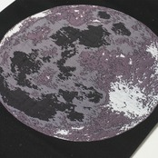 Rumi Rock 正絹 博多織名古屋帯「月面」　[E634]