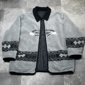 reversible animal fleece jacket