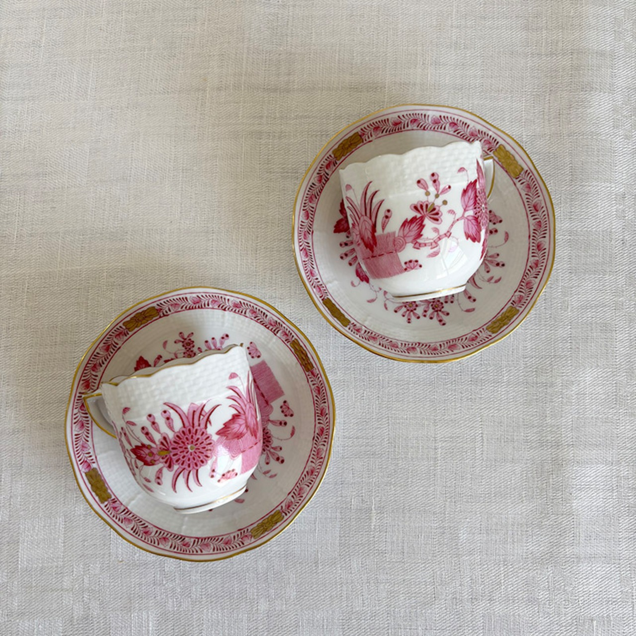 ヘレンド　コーヒーカップ　インドの華　カップソーサー 19twf11