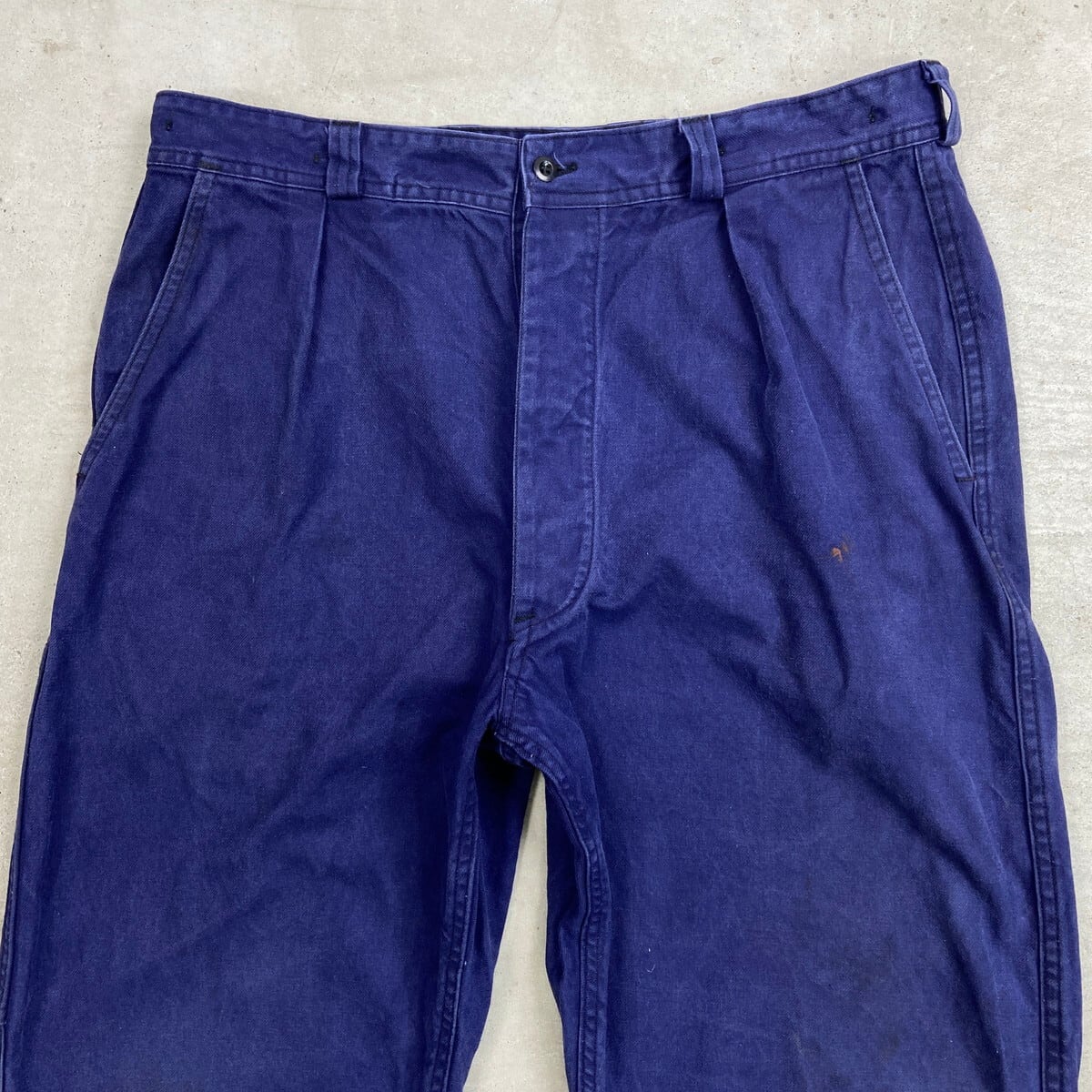 60年代~ フランス軍 フレンチワークパンツ コットンツイル メンズW34