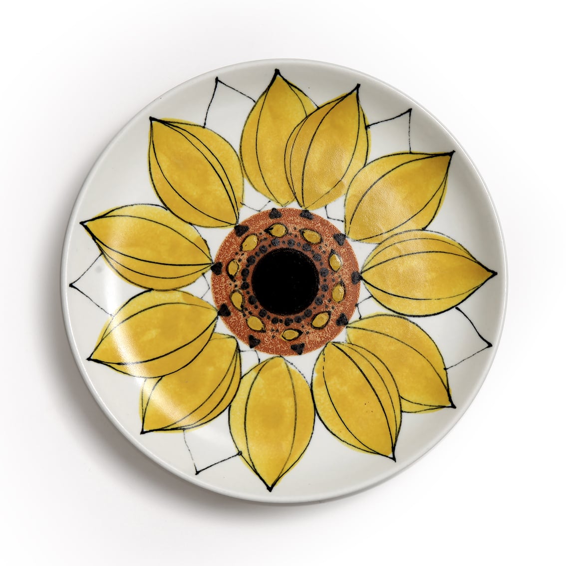 ARABIA HLA Aurinkoruusu ひまわり　23cm ARABIA アラビア Aurinkoruusu アウリンコルース ひまわり 200mm皿 - 8