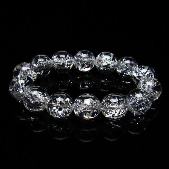 アイリスクォーツ ブレスレット 水晶 ブレス 16mm 一点物 おまかせ便 111-20288