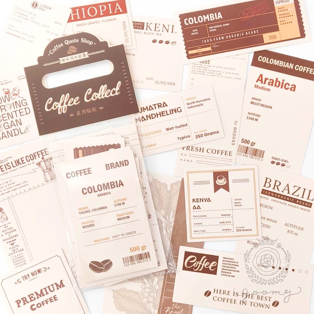 フレークシール Coffee Collect <S1135>