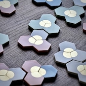 MUMCA 丸谷牧子 作 六角箸置き ◯もよう Hexagonal Chopstick Stand/ 2104400000450