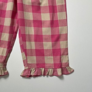 ＜BEBE ORGANIC＞Anais Pants クロシェポケット チェックパンツ