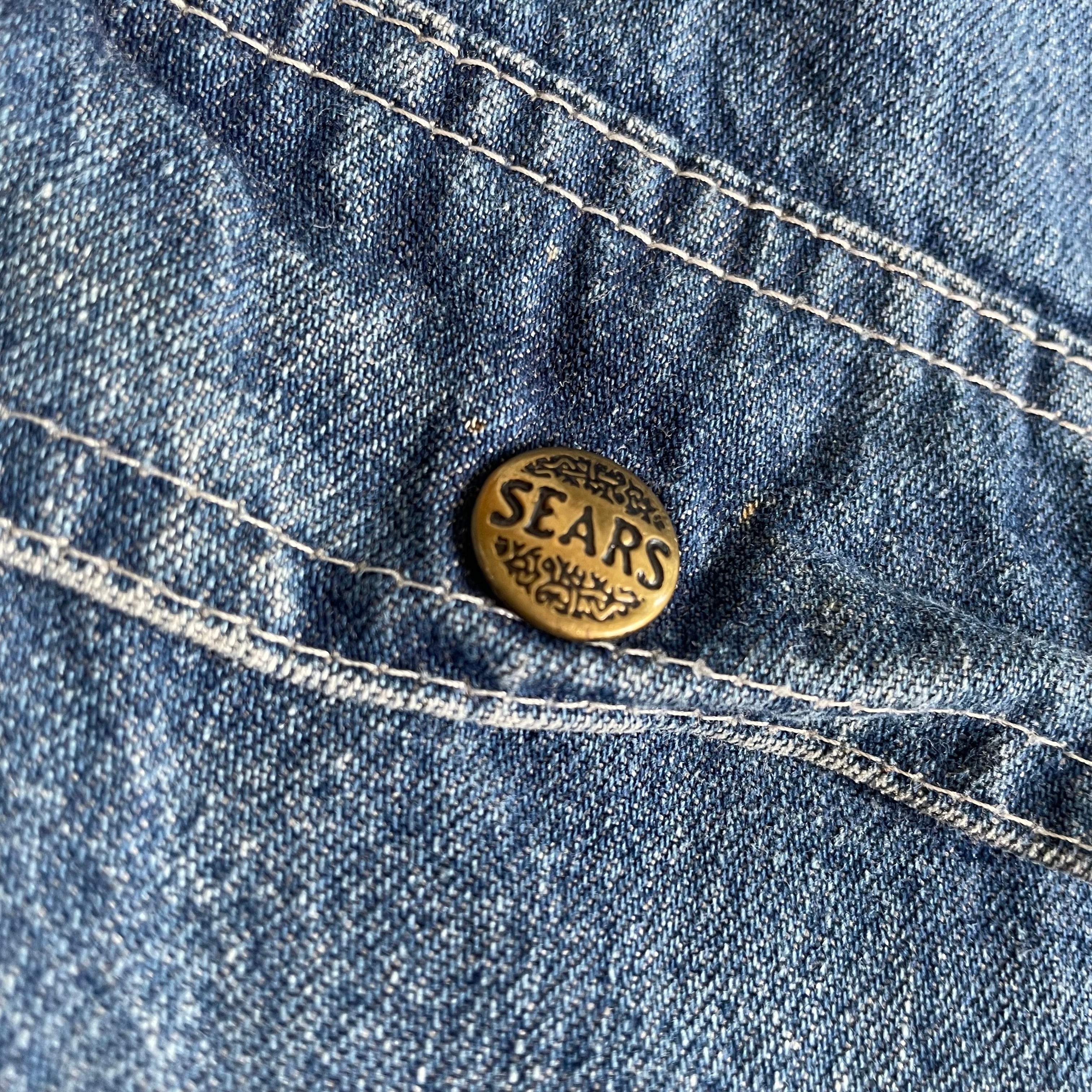 Sears シアーズ デニム カバーオール 4ポケット sears(シアーズ