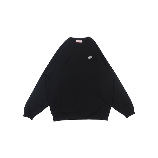 LOGO PATCH Raglan Sleeve SWEAT SHIRT 24' [BLACK]