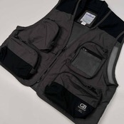 DAIWA ダイワ GreatBanff フィッシング ベスト 裏地メッシュ 防水加工 サイズ L /グレー メンズ 釣り