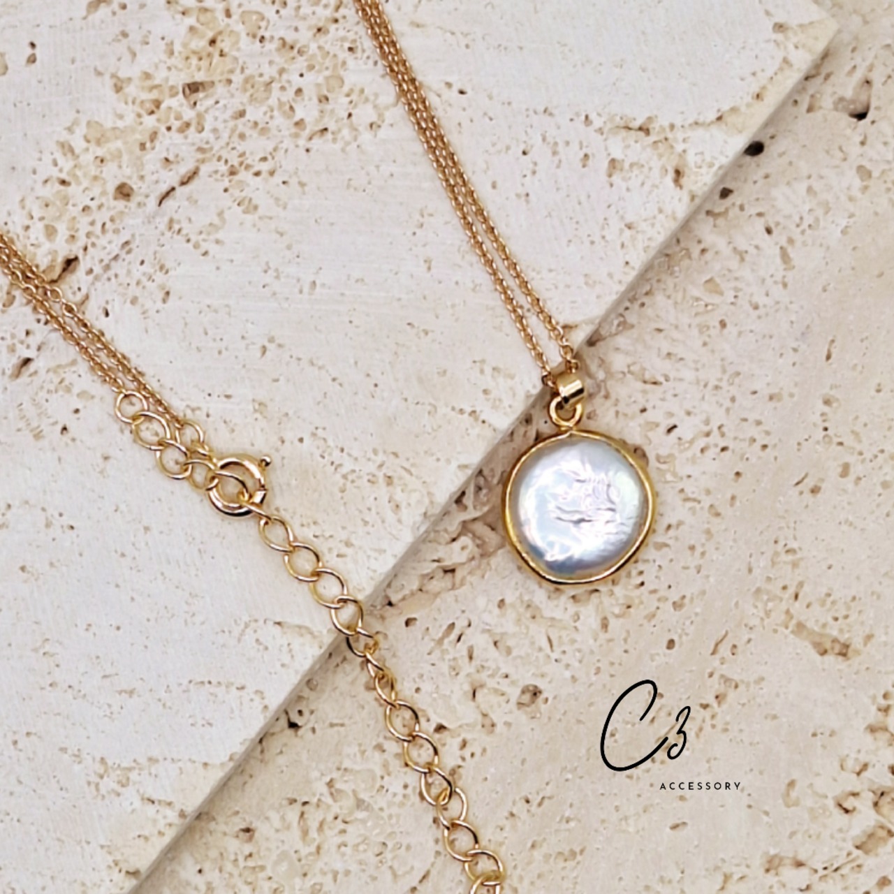 Pearl×Gold ネックレス