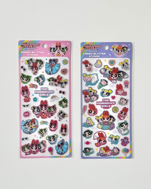 キャンディグリッターステッカー パワーパフガールズ